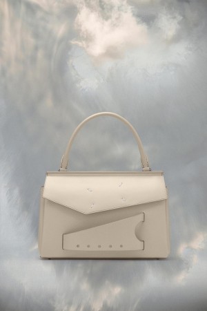 Maison Margiela Snatched Top Handle Small Beige | USA_MM38193