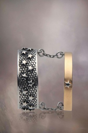 Maison Margiela Star Double Ring Silver Gold | USA_MM92004