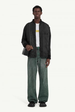 Maison Margiela Straight Leg Denim Trousers Green | USA_MM46097