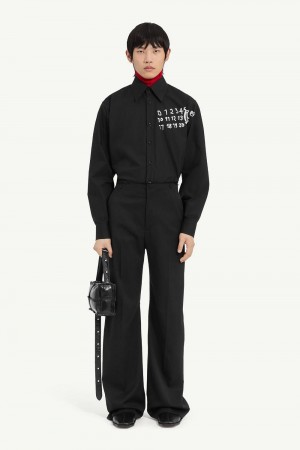 Maison Margiela Straight Leg Trousers Black | USA_MM73180