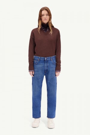 Maison Margiela Straight-leg Jeans Blue | USA_MM84460