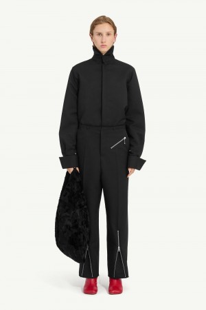 Maison Margiela Straight-leg Trousers Black | USA_MM65695