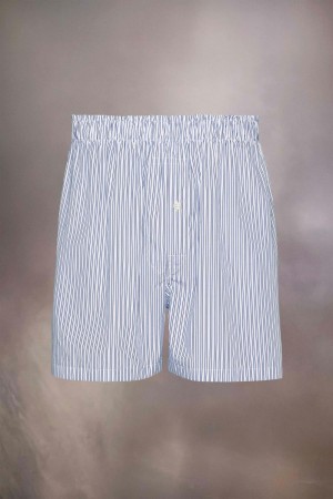 Maison Margiela Striped Shorts Blue | USA_MM22390