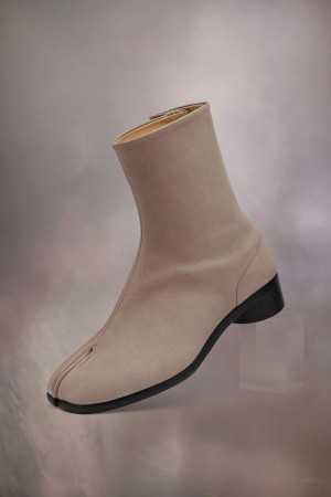 Maison Margiela Tabi Ankle Boots Beige | USA_MM74026