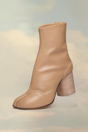 Maison Margiela Tabi Ankle Boots Beige | USA_MM35830