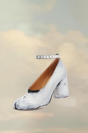 Maison Margiela Tabi Bianchetto Heels White | USA_MM87359