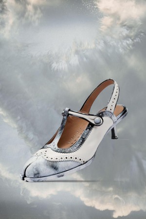 Maison Margiela Tabi Bianchetto Slingback Shoe White | USA_MM12134