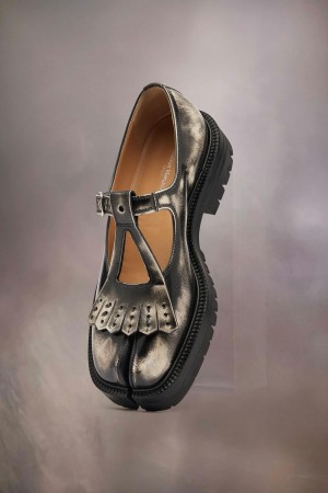 Maison Margiela Tabi Bi-colour Mary-janes Black | USA_MM25091