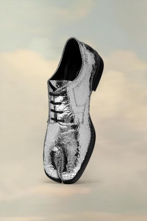 Maison Margiela Tabi Broken Mirror Brogues Silver | USA_MM73335