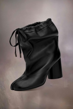 Maison Margiela Tabi Drawstring Ankle Boots Black | USA_MM30926