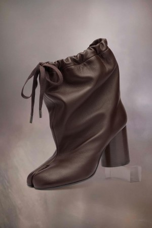 Maison Margiela Tabi Drawstring Ankle Boots Brown | USA_MM63589