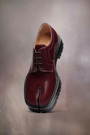 Maison Margiela Tabi Lace-ups Red | USA_MM83258