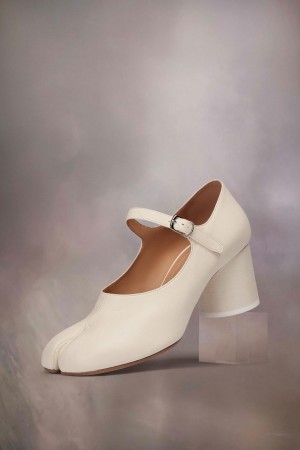 Maison Margiela Tabi Mary-janes White | USA_MM32918