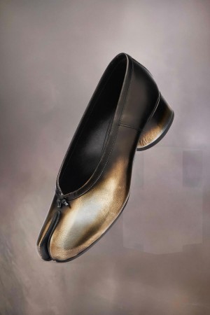 Maison Margiela Tabi Metallic New Ballerinas Gold | USA_MM10062