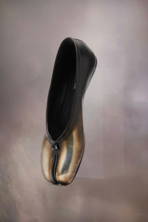Maison Margiela Tabi Metallic New Ballerinas Gold | USA_MM90883
