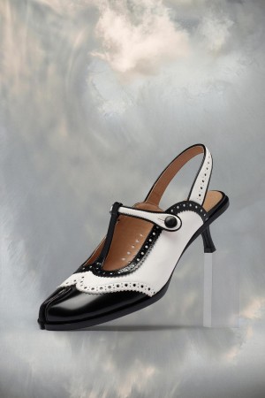 Maison Margiela Tabi Slingback Shoe Black | USA_MM96359