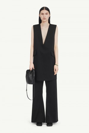 Maison Margiela Tailoring Wool Mini Dress Black | USA_MM74799