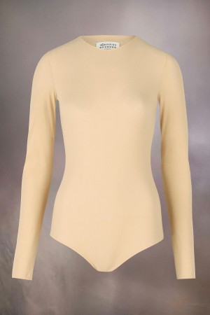 Maison Margiela Technical Jersey Bodysuit Yellow | USA_MM91983
