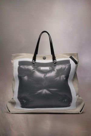 Maison Margiela Trompe L'oeil Glam Slam Shopping Grey | USA_MM33077