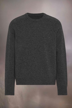 Maison Margiela Washed Lambswool Sweater Black | USA_MM31827