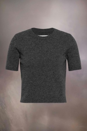 Maison Margiela Washed Lambswool Top Black | USA_MM99602