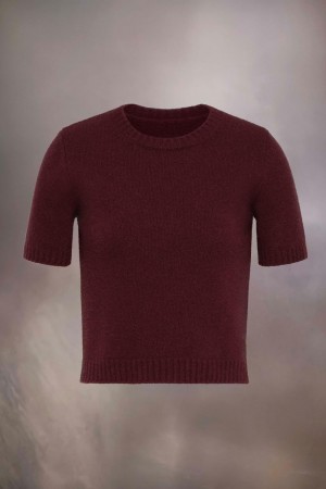Maison Margiela Washed Lambswool Top Red | USA_MM74677