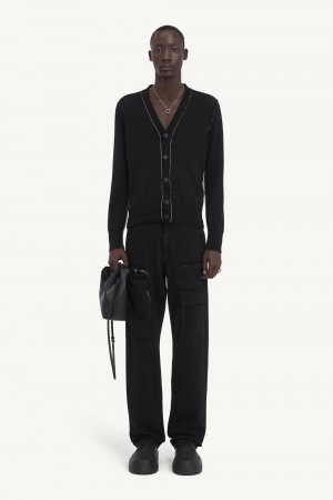 Maison Margiela Wool Cardigan Black | USA_MM68256