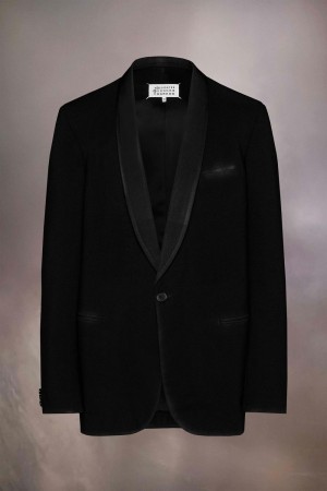 Maison Margiela Wool Gabardine Blazer Black | USA_MM87254