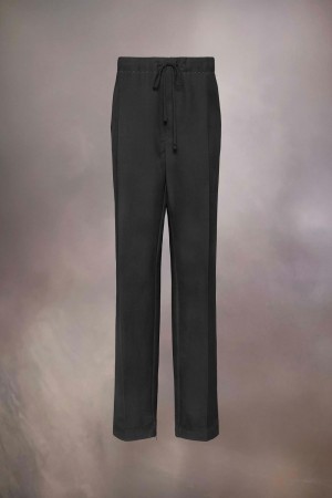 Maison Margiela Wool Mohair Trousers Black | USA_MM13459