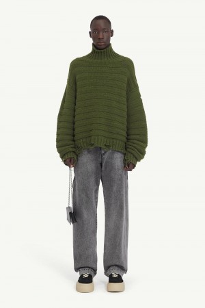 Maison Margiela Wool Turtleneck Green | USA_MM60416