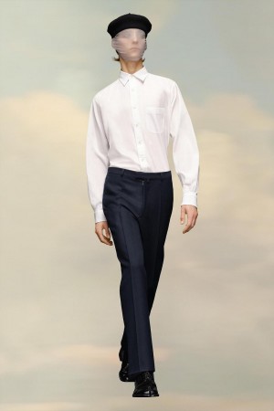 Maison Margiela Wool Twill Trousers Black | USA_MM92276