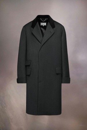 Maison Margiela Work-in-progress Wool Coat Black | USA_MM28631