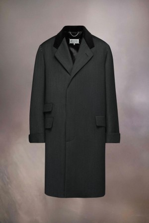 Maison Margiela Work-in-progress Wool Coat Black | USA_MM77063
