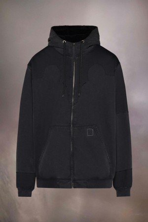 Maison Margiela Yoke Hooded Sweatshirt Black | USA_MM41356